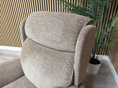 Furniture Village Fabric Rise & Recline Armchair, Mocha RRP £1499