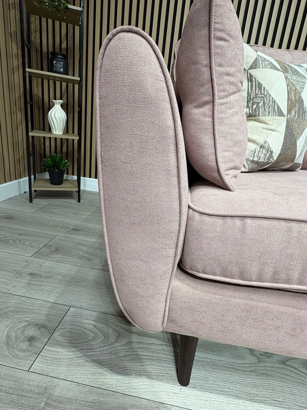 DFS - Zinc 3 & 2 Fabric Seater Sofa Set RRP £1799 Pink