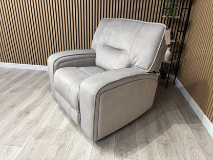 DFS - EXCALIBUR Fabric Power Recliner Armchair - RRP £1,299