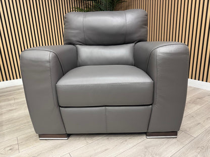 ScS - Sisi Italia LUCCA Leather 3 Seater Sofa + Armchair Set - RRP £3898