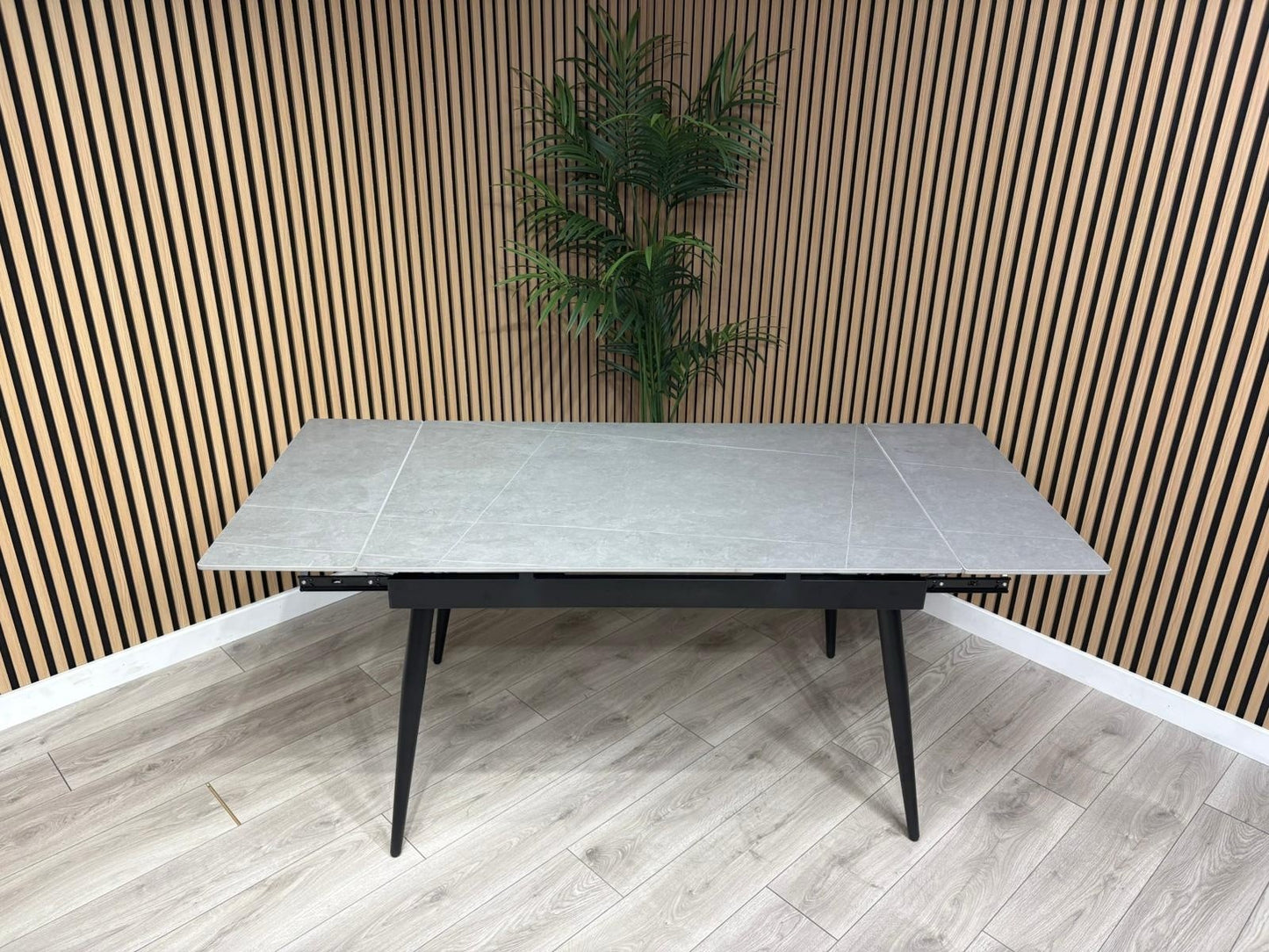 NEXT Sample - Verona Slate Effect Extendable Dining Table  - RRP £599