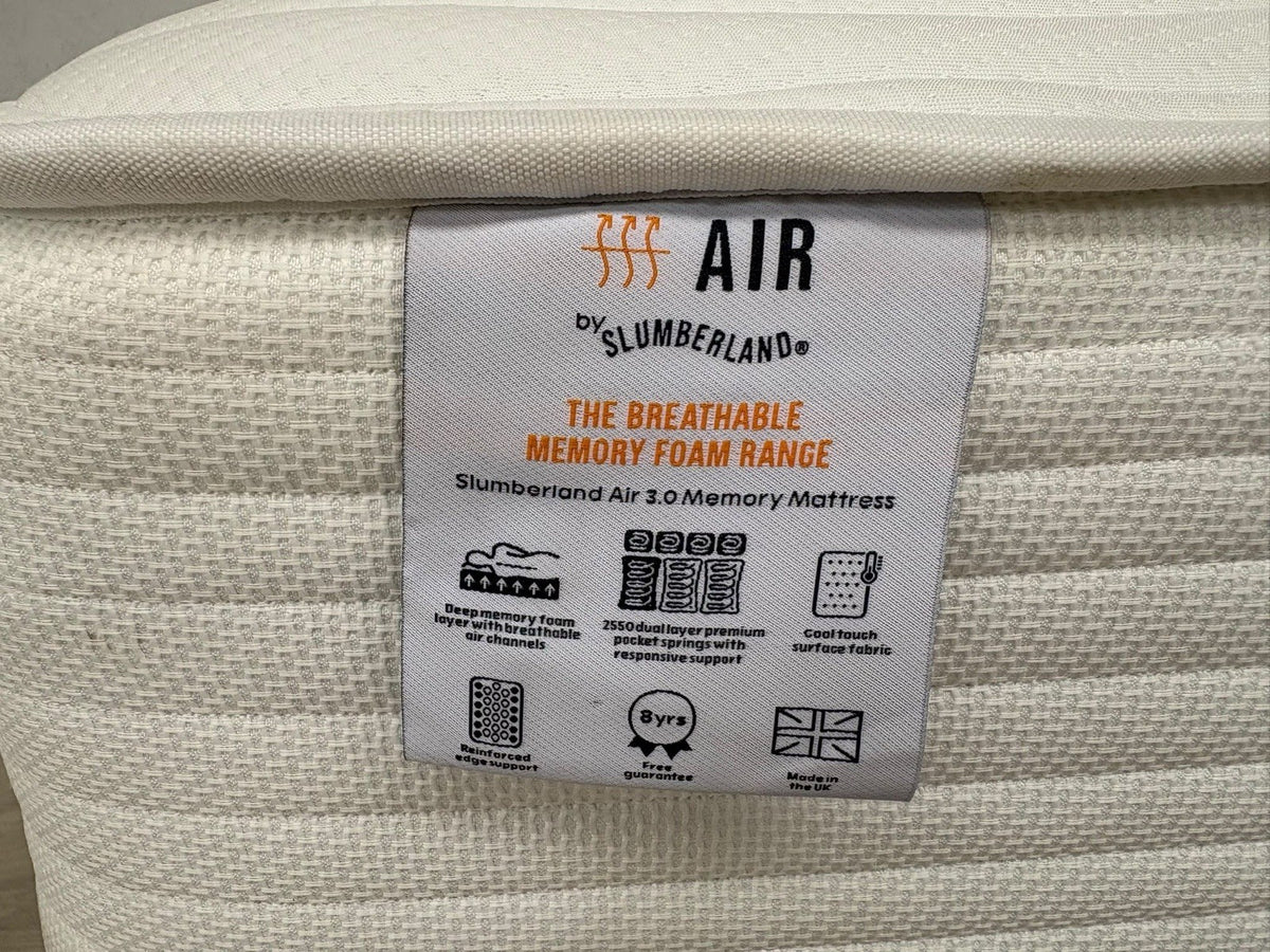 Slumberland AIR 3 Memory Pocket 6ft Superking Mattress, Firm - RRP £1,149