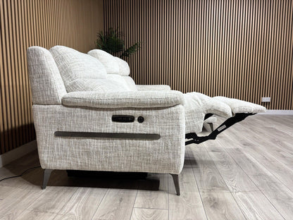 Furniture Village ECLIPSE Fabric Power Recliner RHF Chaise Corner Sofa RRP £2245