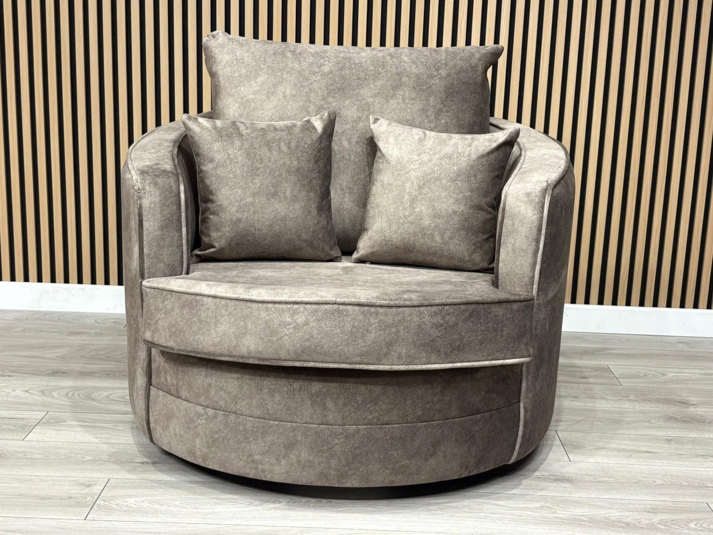 DFS - CHERISHED Style Fabric Swivel Armchair, Formal Back - RRP £949