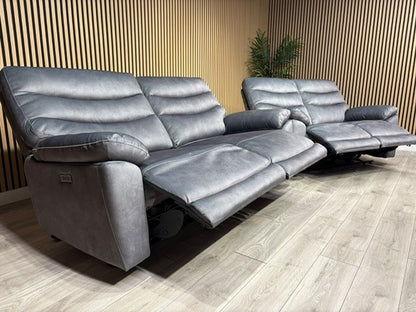 DFS Toledo Fabric 3+2 Seater Power Sofa Set RRP £2598