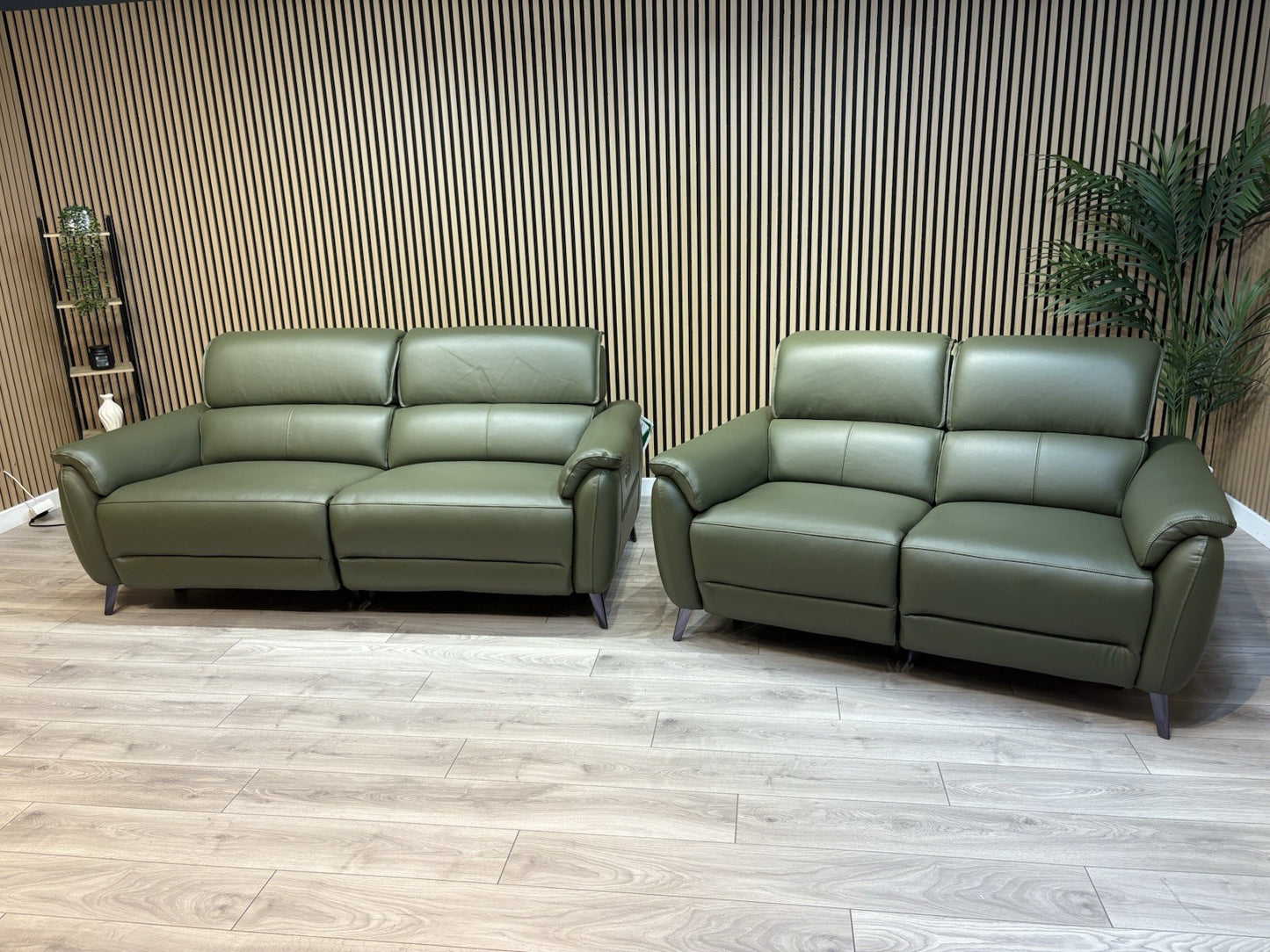 Furniture Village JUDE Style Leather 3 + 2 Seater Power Sofa Set - RRP £4,690