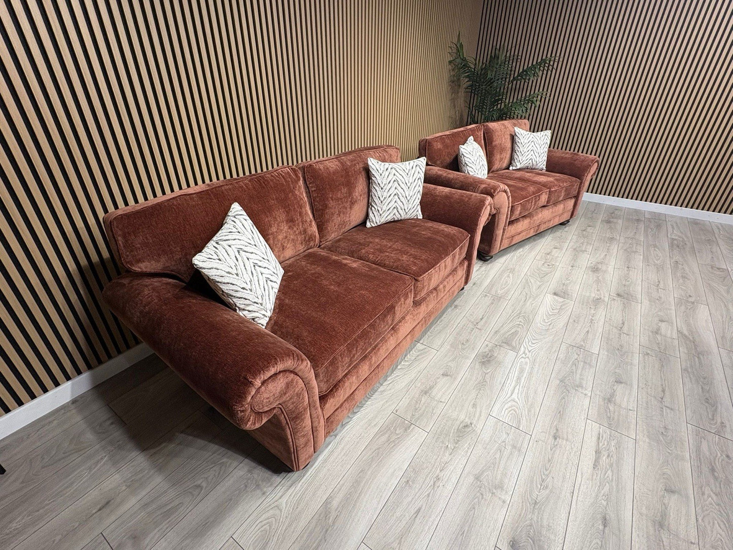 New BLENHEIM Fabric 3 Seater + 2 Seater Sofa Set - RRP £2990