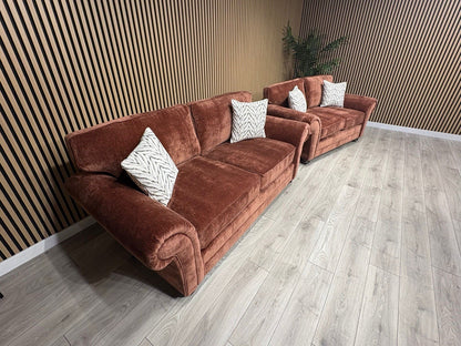 New BLENHEIM Fabric 3 Seater + 2 Seater Sofa Set - RRP £2990