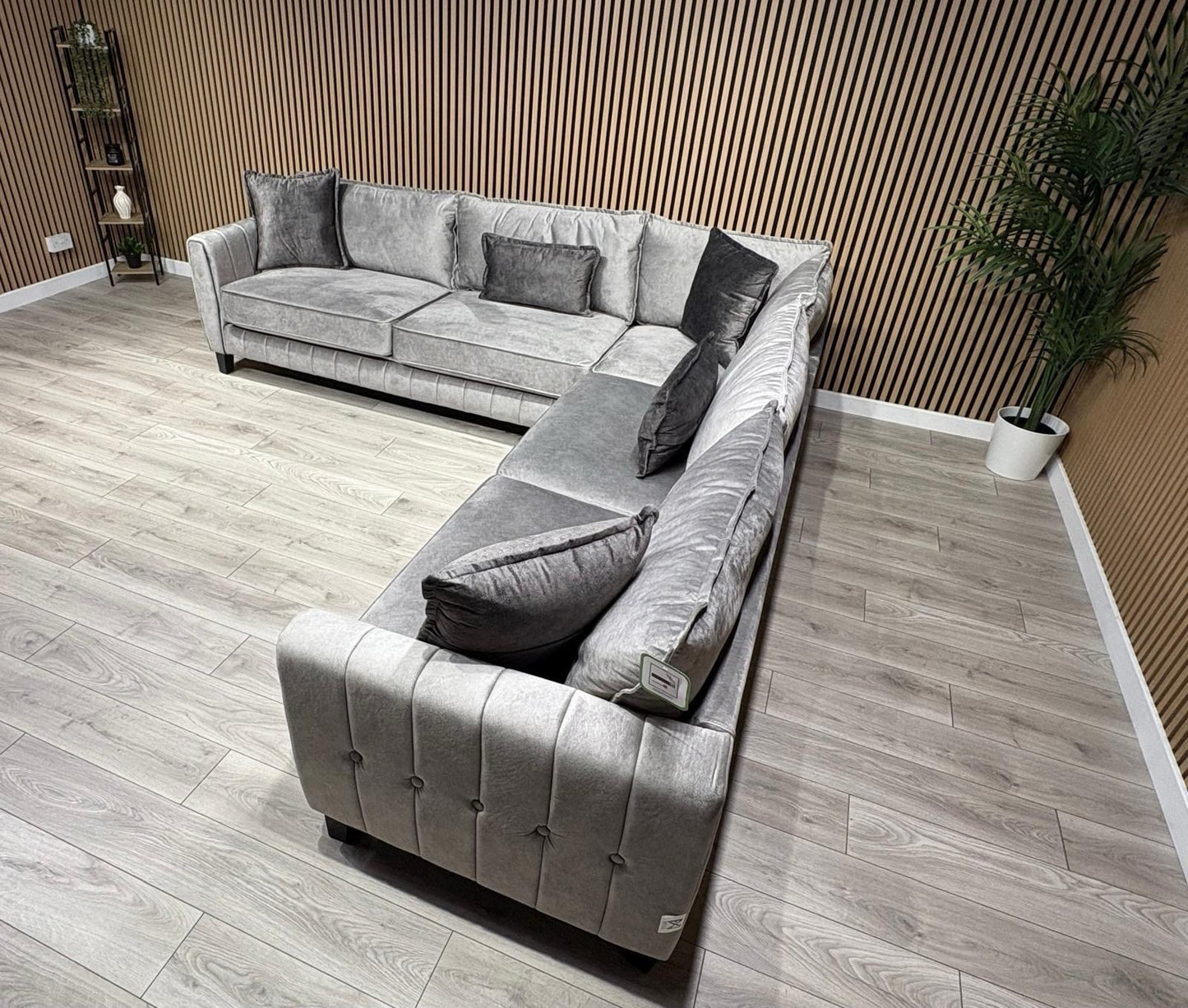 DFS - Cherished Fabric Corner Sofa, Formal Back - RRP: 2399