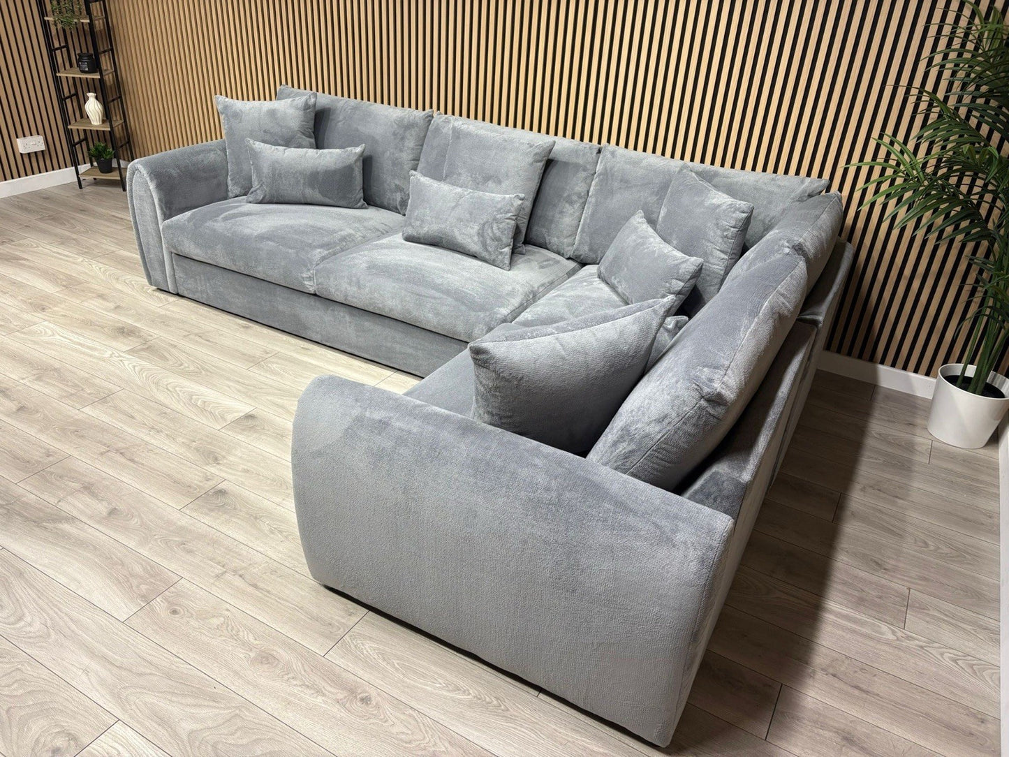 Sofology MARBLE ARCH Style Fabric RHF Corner Sofa, Grey - RRP £3,599