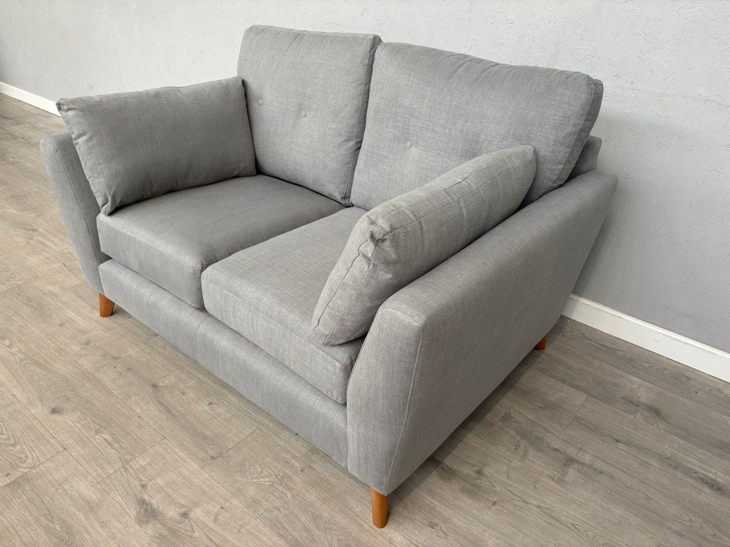 John Lewis ALFIE Fabric Small 2 Seater Sofa, Light Grey - RRP £849