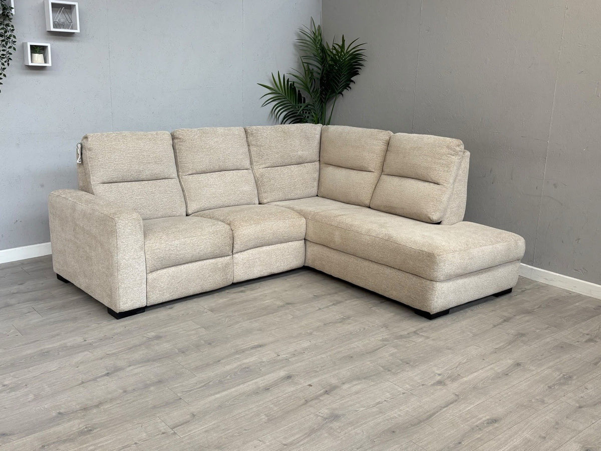 DFS DAVIS RHF Chaise Power Recliner Storage Fabric Corner Sofa - RRP £1,599