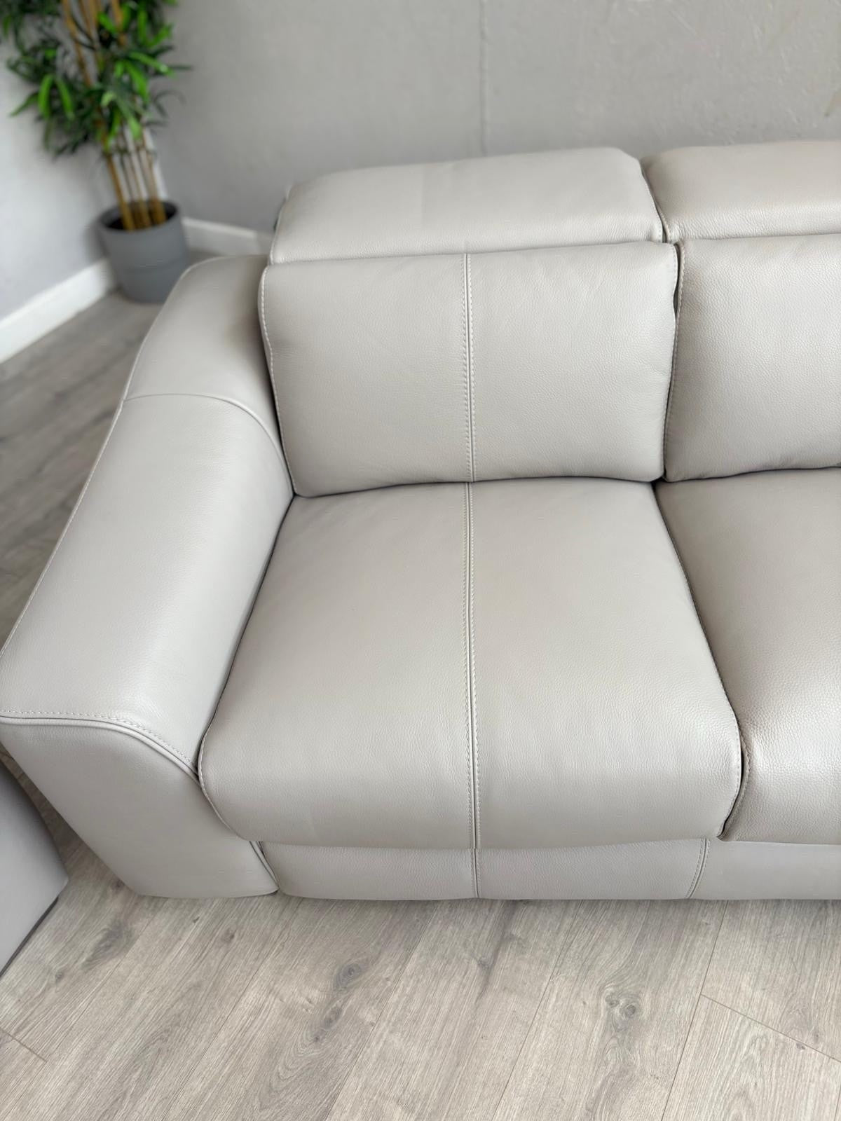 Furniture Village XAVIER Leather 3 + 2 Seater Sofa Set, Power Recliner RRP £4390