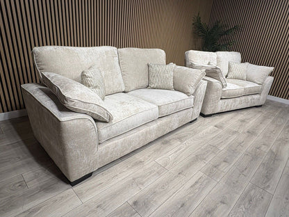NEXT Stamford Style Fabric 3 Seater + 2 Seater Sofa Set - RRP £2450