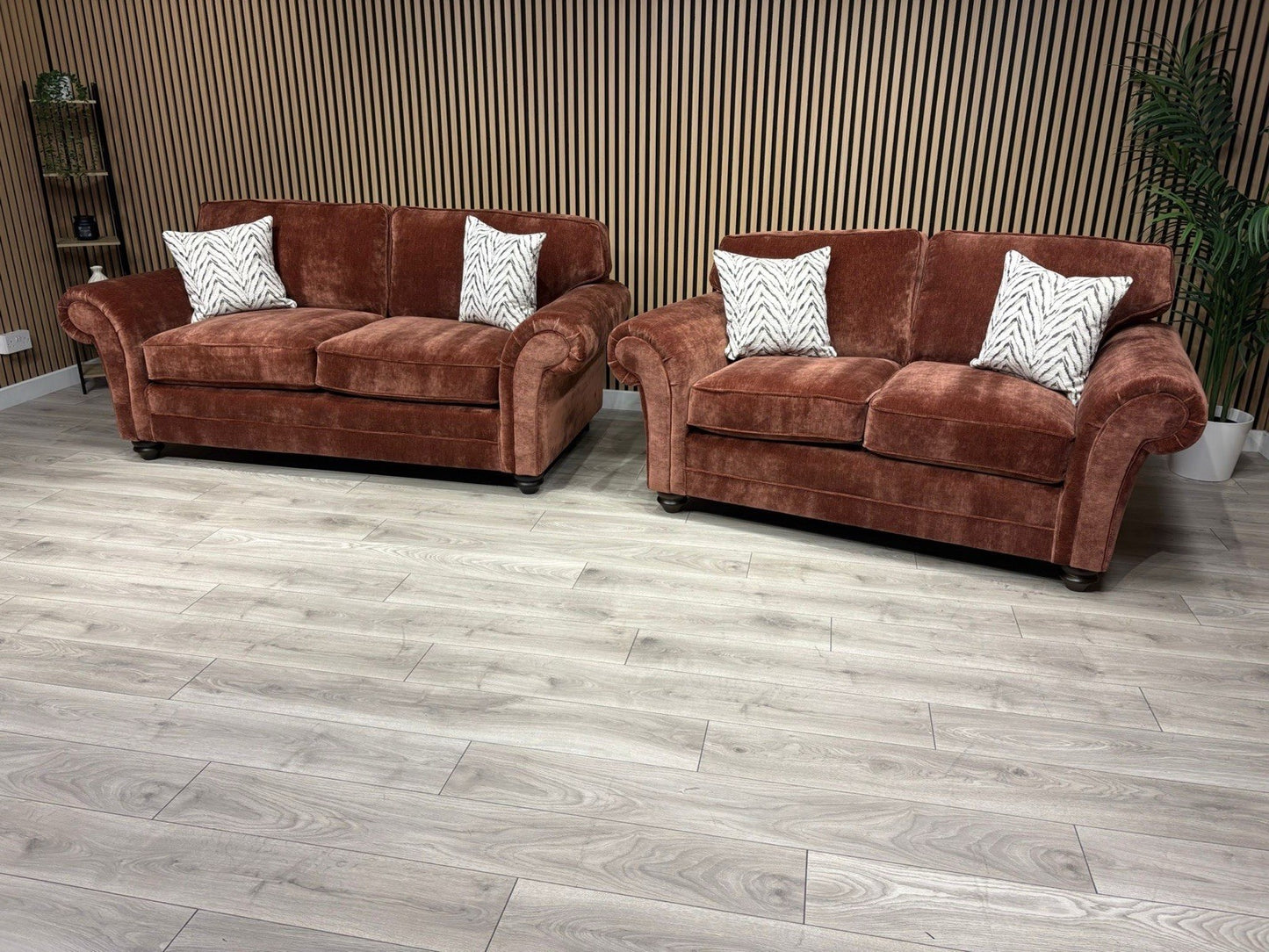 New BLENHEIM Fabric 3 Seater + 2 Seater Sofa Set - RRP £2990