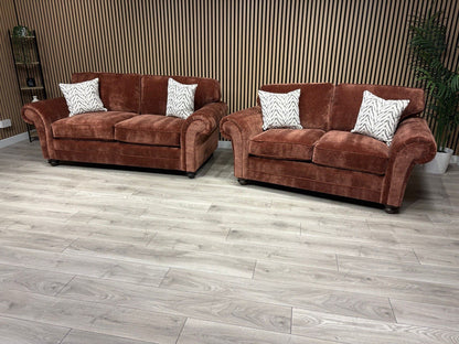 New BLENHEIM Fabric 3 Seater + 2 Seater Sofa Set - RRP £2990