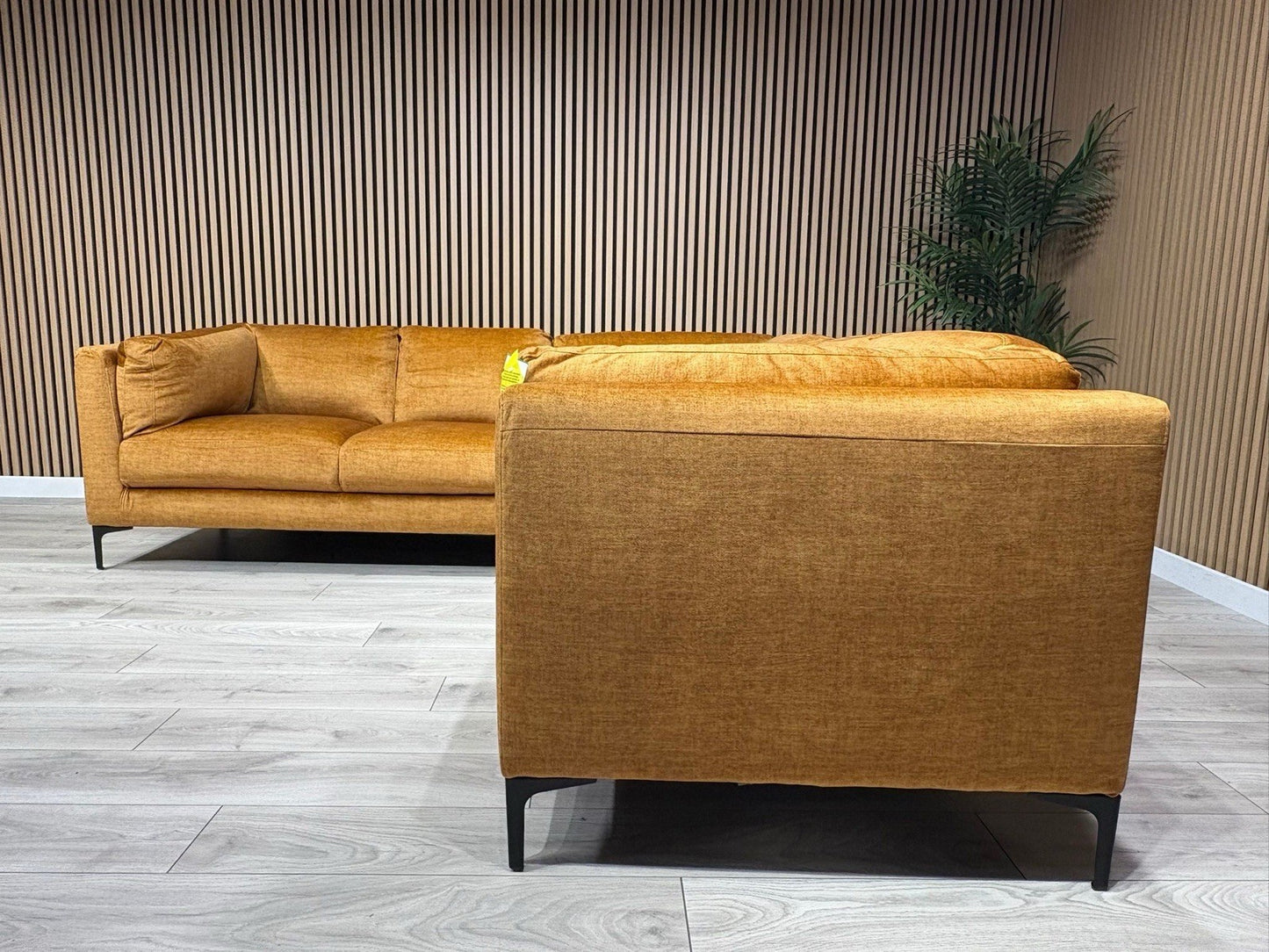 NEW Rene Fabric Corner Sofa, Amber - RRP £2495