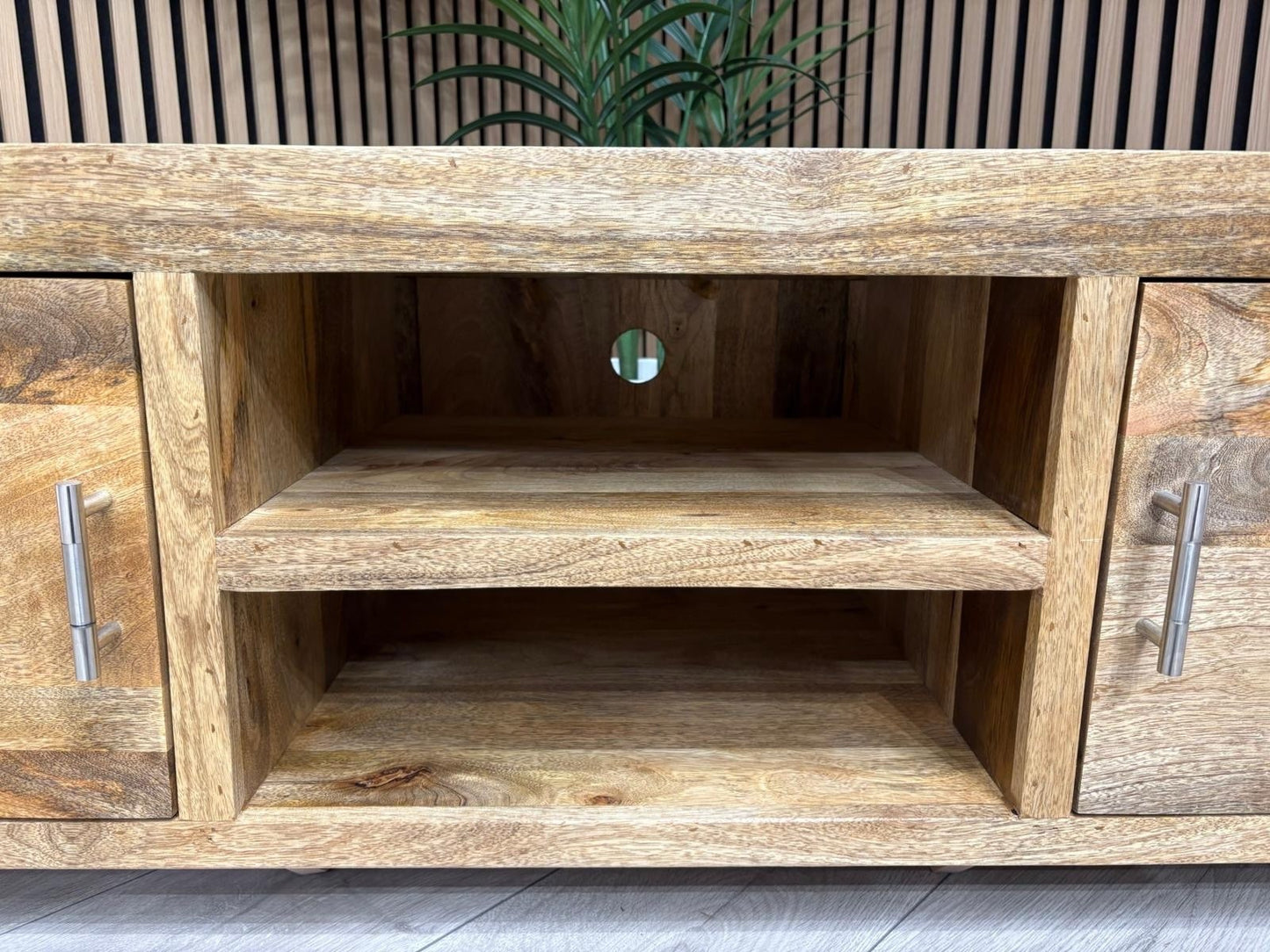 NEXT Sample - Cuba Mango Wood Plasma TV Cabinet - RRP: £895