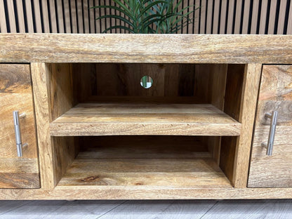 NEXT Sample - Cuba Mango Wood Plasma TV Cabinet - RRP: £895