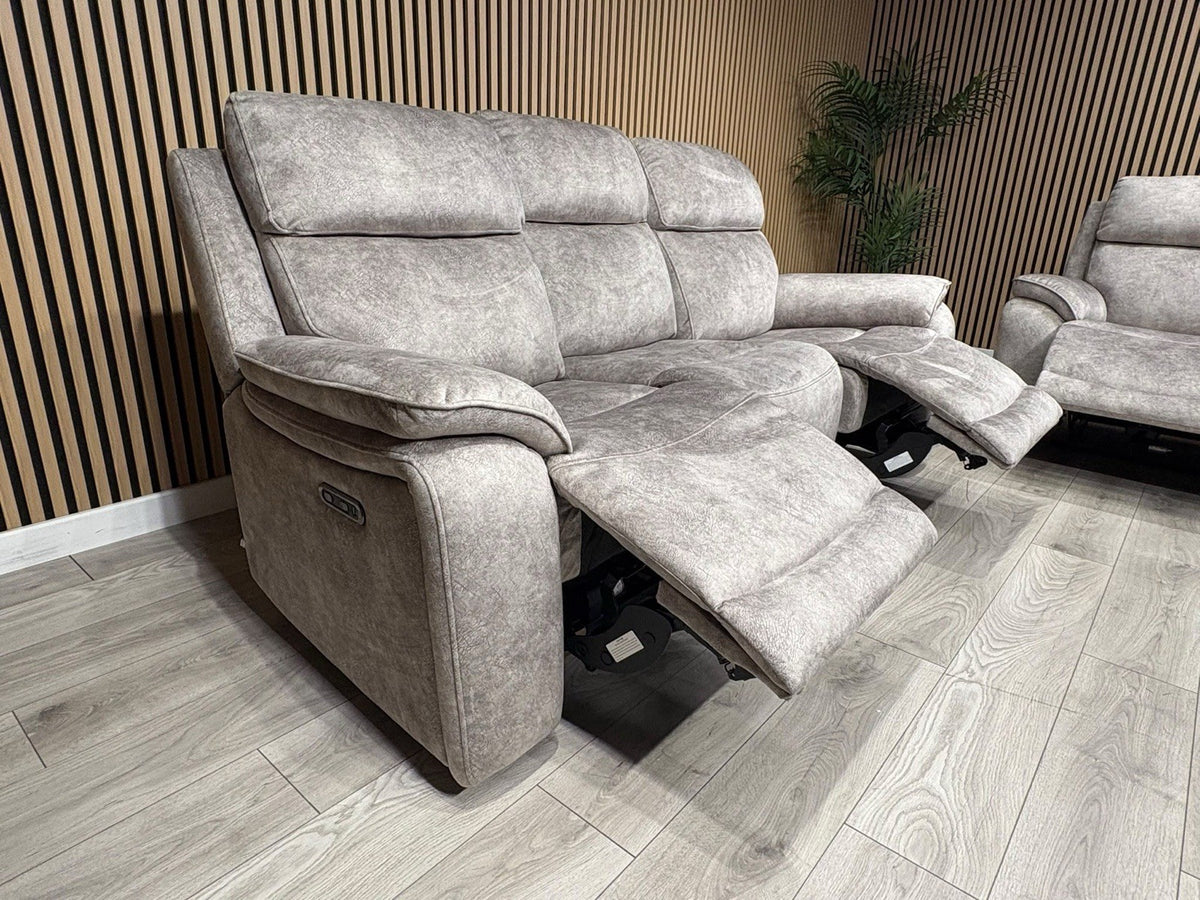 Furniture Village Fabric Power Recliner 3 Seater + 2 Seater Sofa Set - RRP £2590