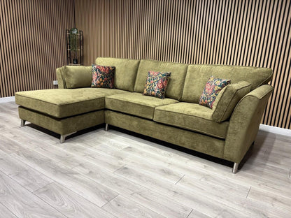 Furniture Village SASHA Fabric Large LHF Chaise Corner Sofa - RRP £3,295