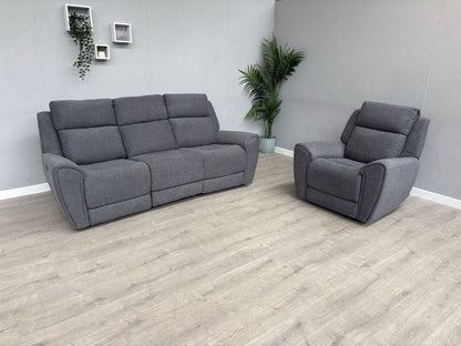 DFS Gilford 3 Seater Sofa + Armchair Power Recliner Sofa Set - RRP £1,748