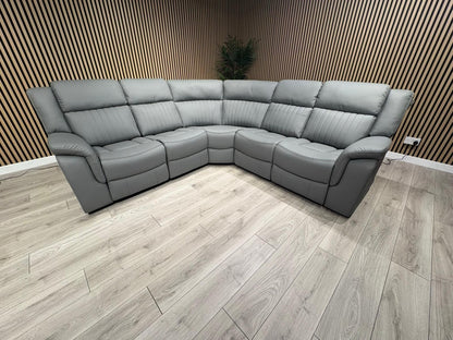 DOMINO Leather Modular Corner Sofa Set, Power Recliners - RRP £2,995