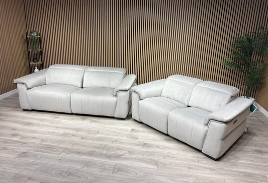 Furniture Village INCA Fabric 3 + 2 Seater Power Recliner Sofa Set - RRP £3,890