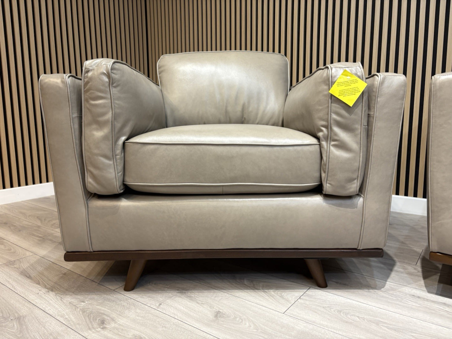 John Lewis Sample VALENCIA 3 Seater + Armchair Leather Sofa Set - RRP £4,198
