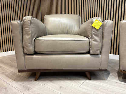 John Lewis Sample VALENCIA 3 Seater + Armchair Leather Sofa Set - RRP £4,198