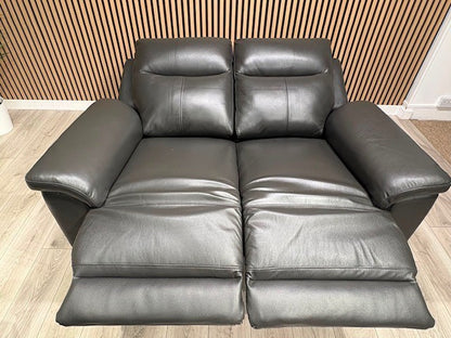 NAVONA 3 Seater + 2 Seater Leather Sofa Set, Power Recliners - RRP £3,498