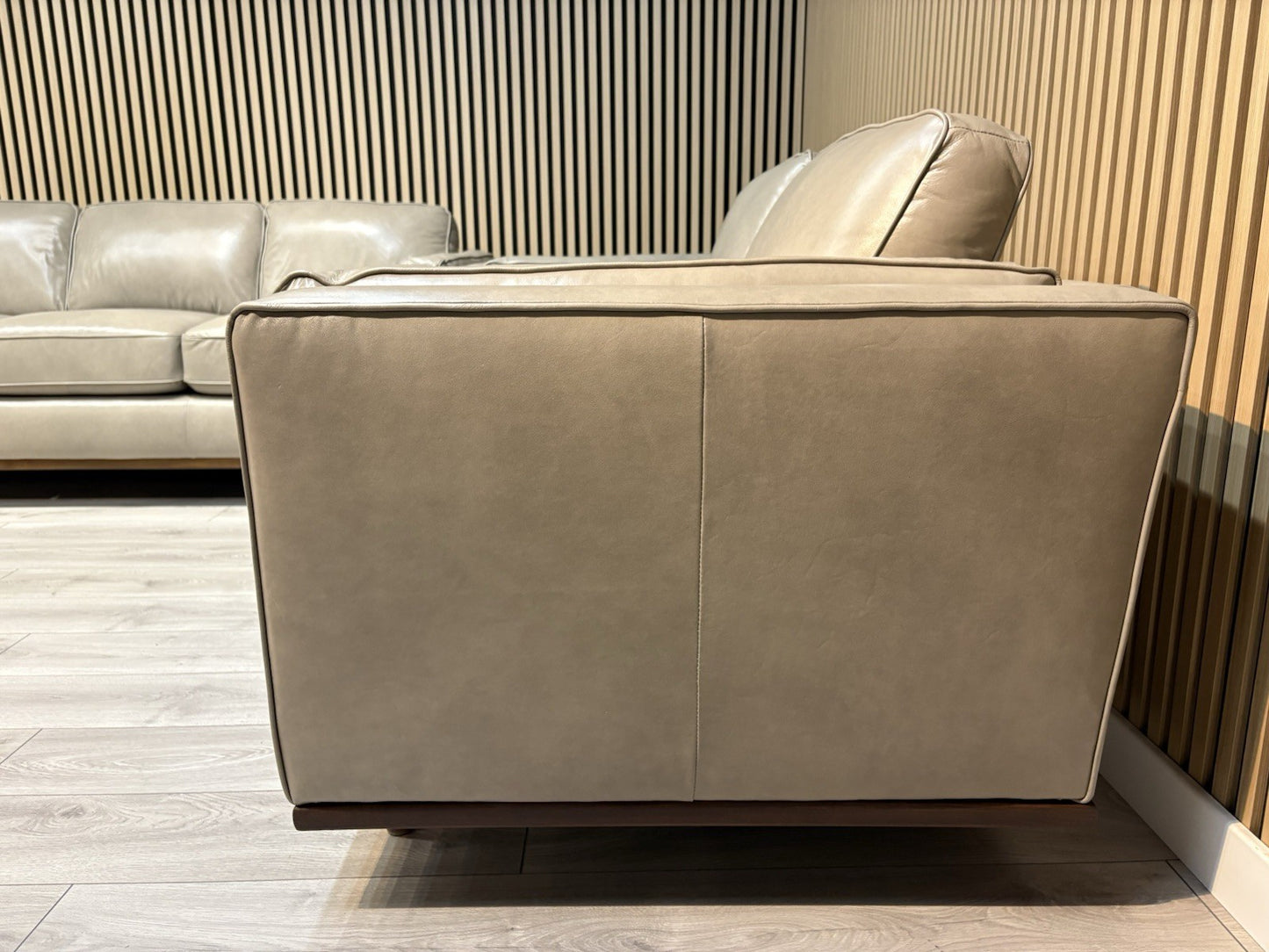 John Lewis Sample VALENCIA 3 Seater + 2 Seater Leather Sofa Set - RRP £4,398