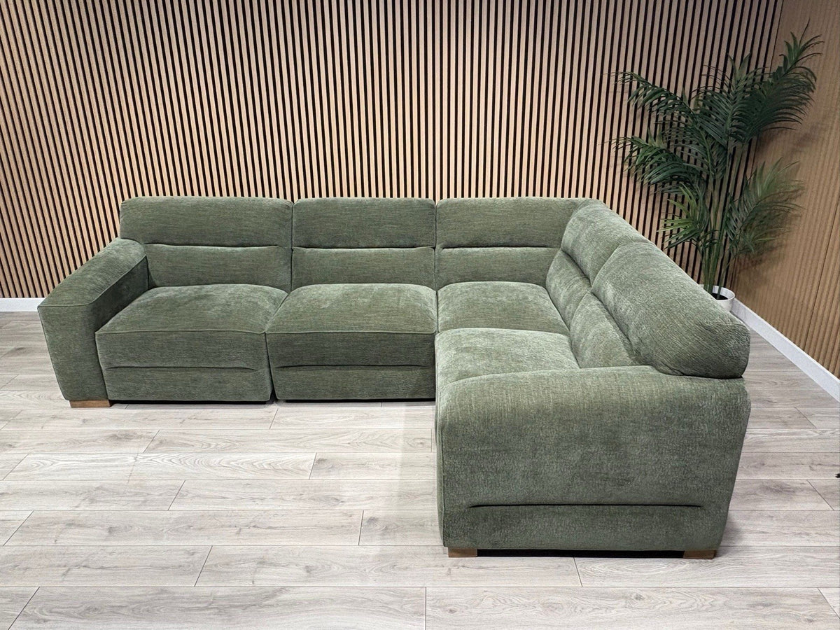 Denver Fabric Modular Corner Sofa ( RHF or LHF ), Dark Sage  - RRP £2399