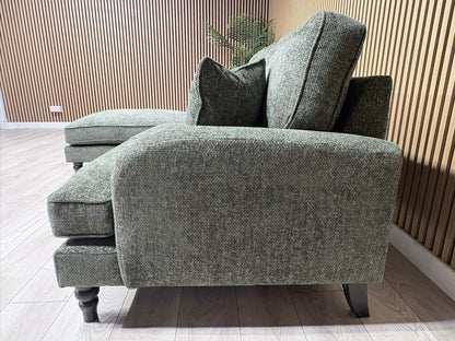 Laura Ashley LYNDEN Style Fabric 3 Seater LHF Chaise Corner Sofa - RRP £2625