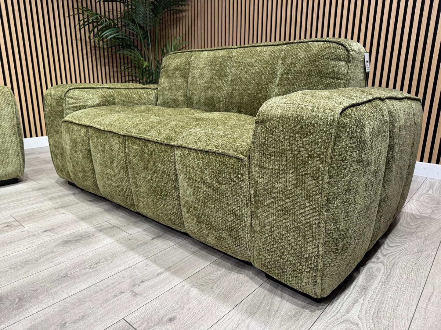 PARIS Fabric 3 Seater + 2 Seater Sofa Set, Olive - RRP £2,578