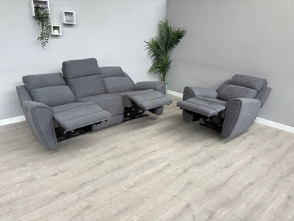 DFS Gilford 3 Seater Sofa + Armchair Power Recliner Sofa Set - RRP £1,748