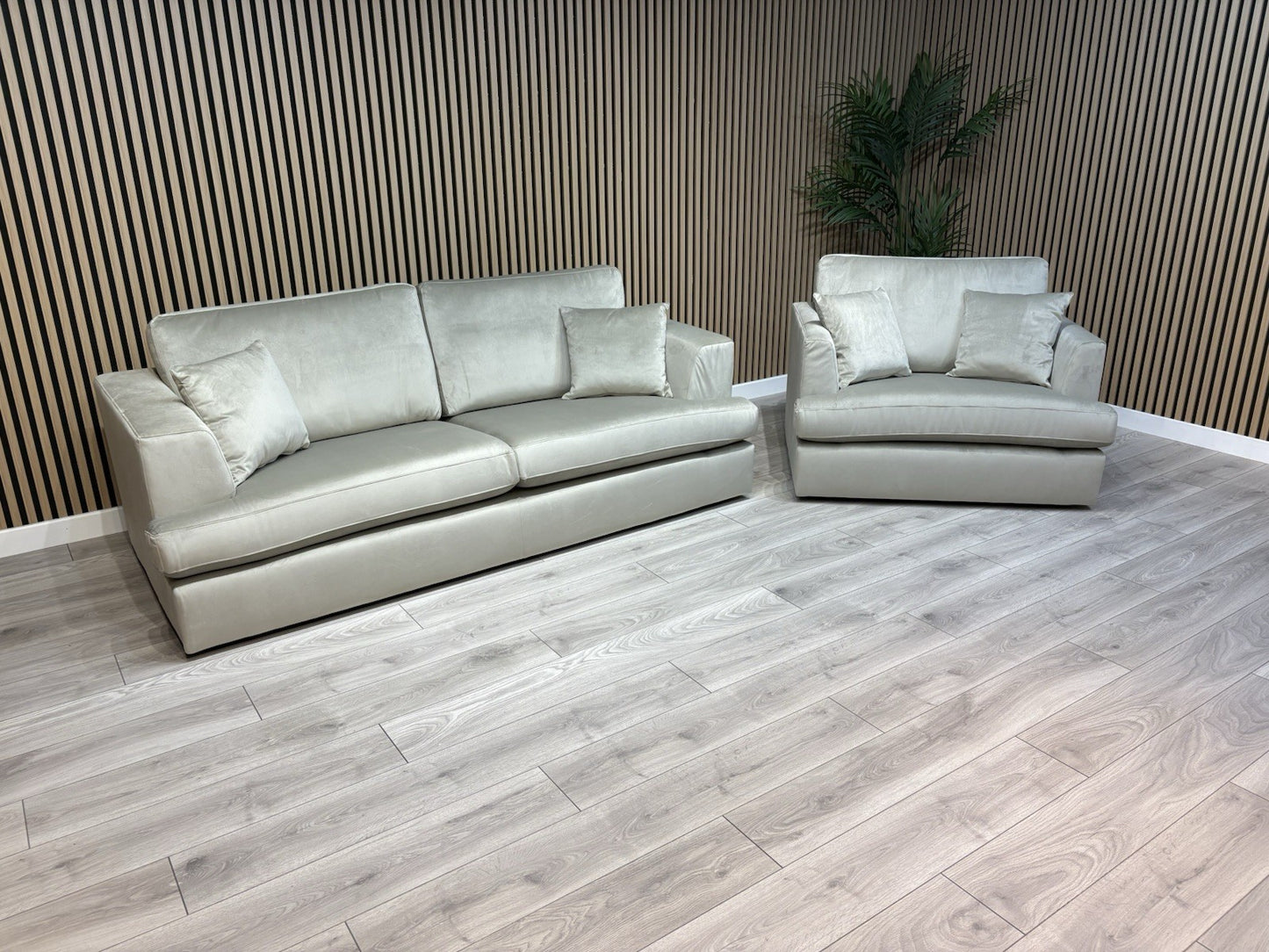 NEXT - STRATUS Fabric 3 Seater Sofa + Loveseat Armchair - RRP £2,998