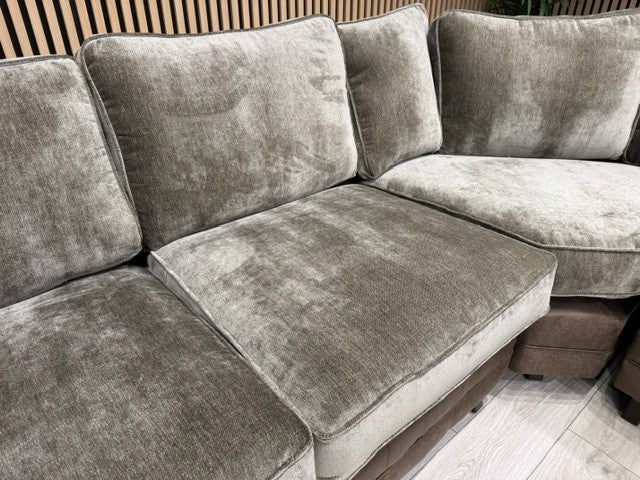 Oakfurnitureland DARWIN 2 Corner 2 Large Fabric Corner Sofa - RRP £2899