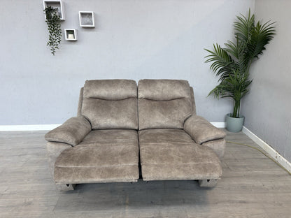 Furniture Village SLOANE Fabric 2 Seater Power Recliner Sofa - RRP £945