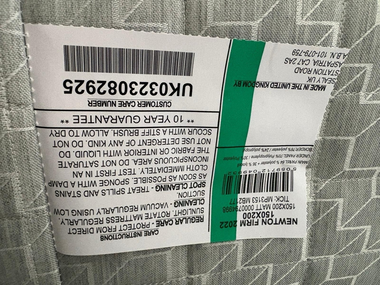 Sealy Elevate NEWTON 5FT Kingsize Mattress, Firm - RRP £1,499