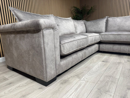 DFS DOLCIE Formal Back Fabric 3 Corner 1 Sofa - RRP £2,359