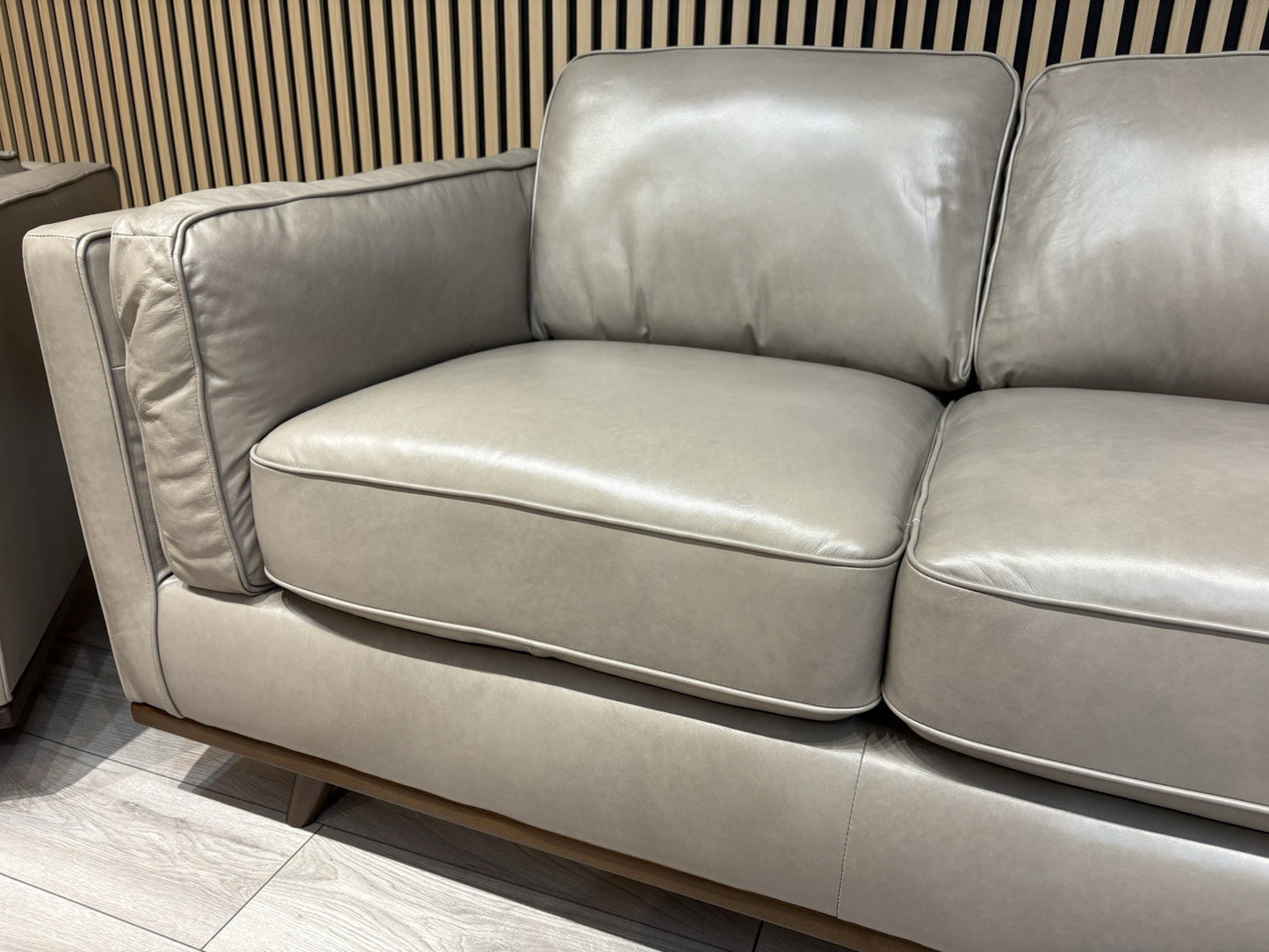 John Lewis Sample VALENCIA 3 Seater + Armchair Leather Sofa Set - RRP £4,198