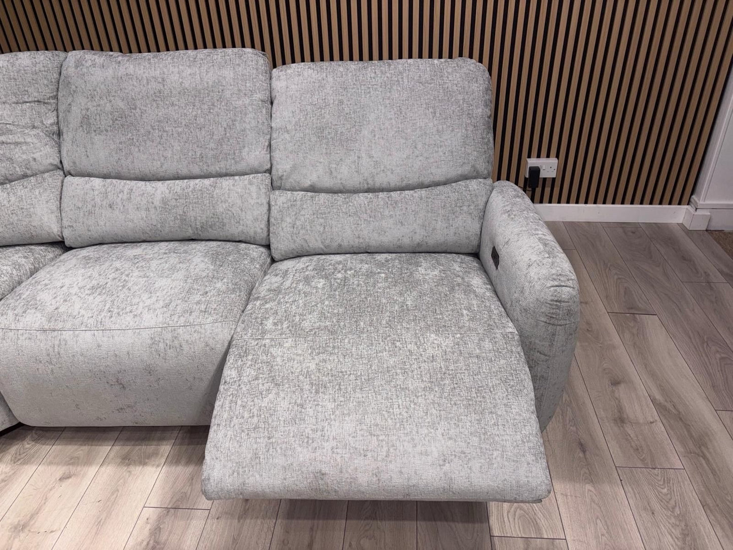 SOHO Fabric Modular 2 Corner 2 Console Sofa Set, Power Recliners - RRP £2,995