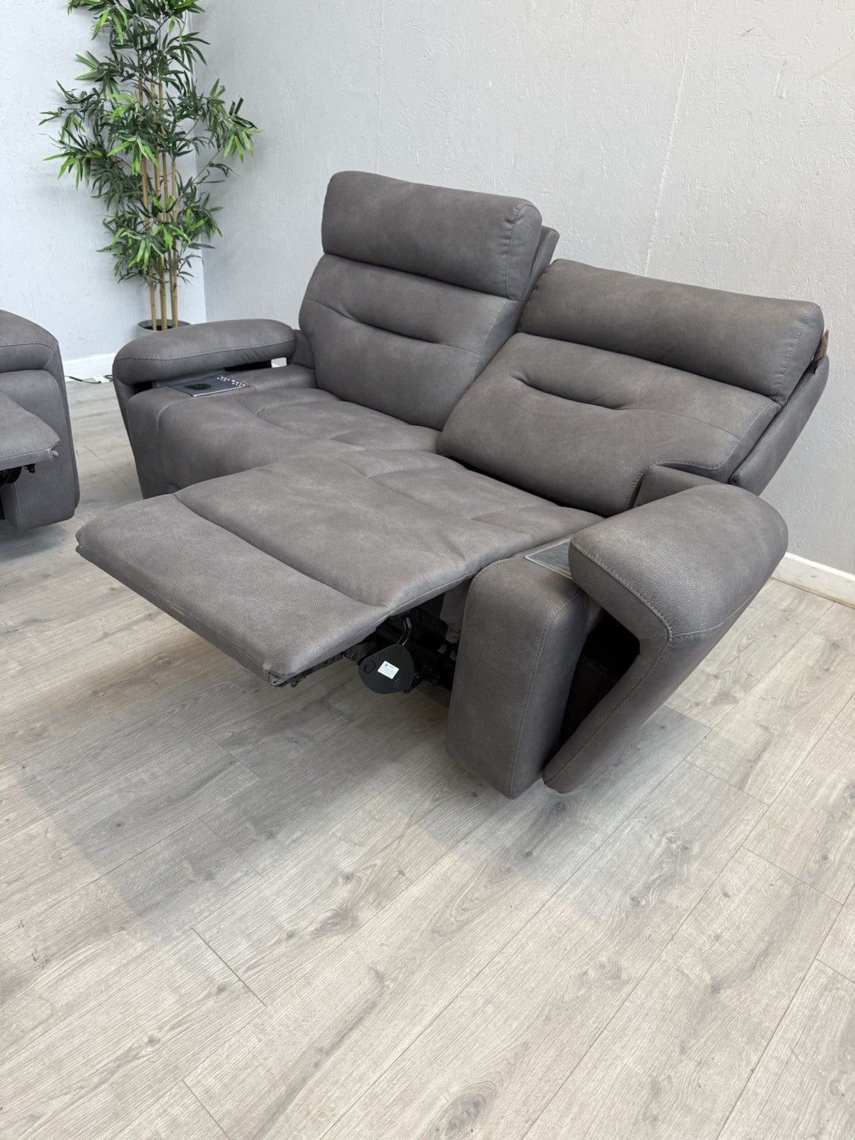 Furniture Village CINEMAX 3 Seater + 2 Seater Power Recliner Media Sofa Set.