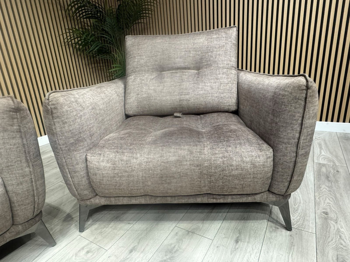 SCS Ostellato Fabric 3 Seater Sofa + Armchair, Adjustable Back Rests - RRP £2098