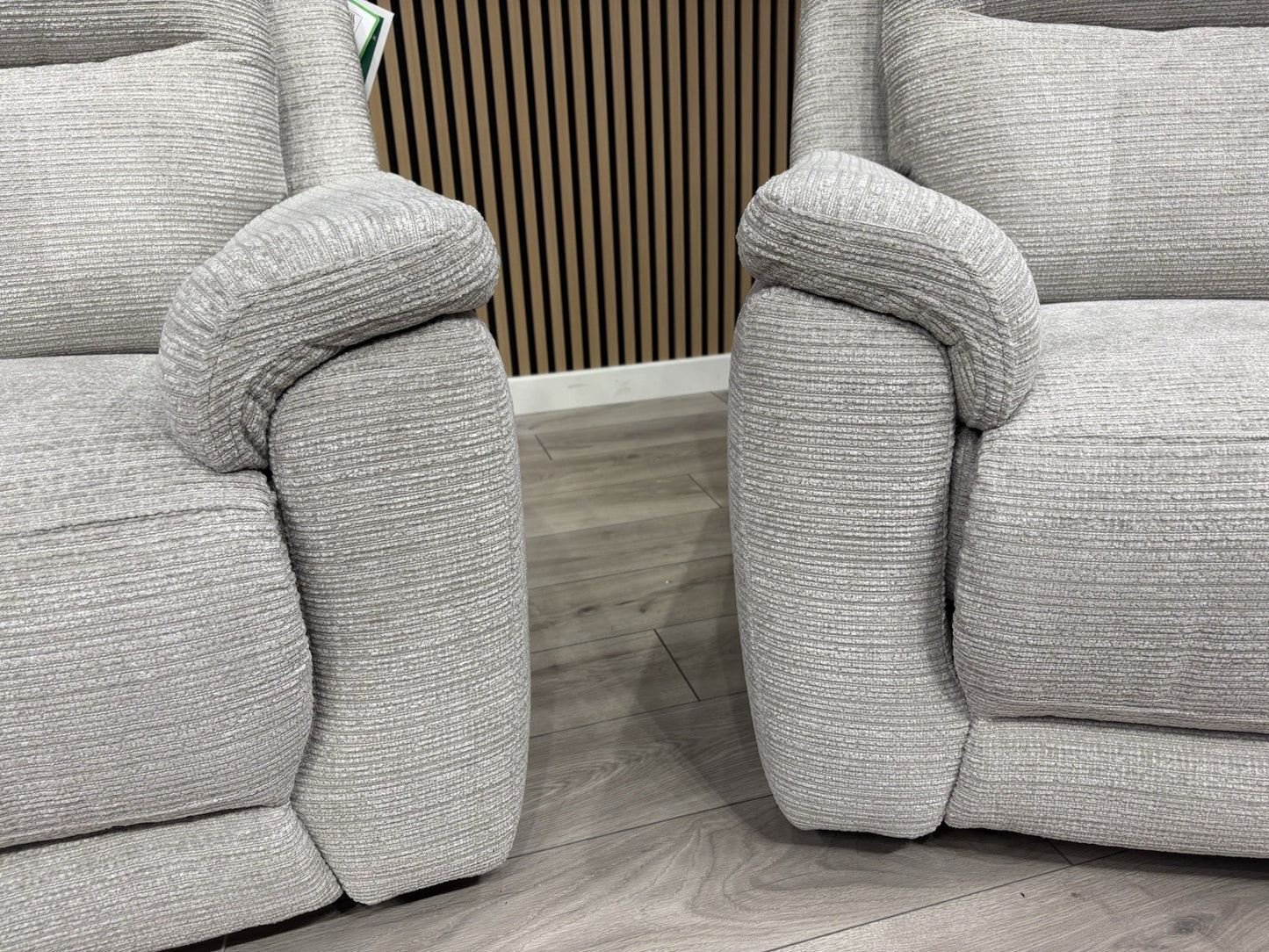 NAVONA 3 Seater + 2 Seater Fabric Sofa Set, Power Recliners - RRP £3,298