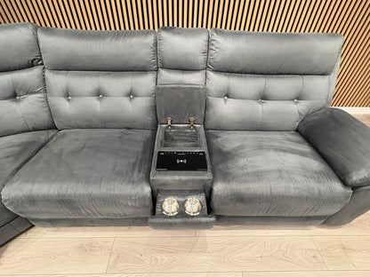 SCS Belford 1 Corner 3 Power Recliner Sofa with Media Console - RRP £2599