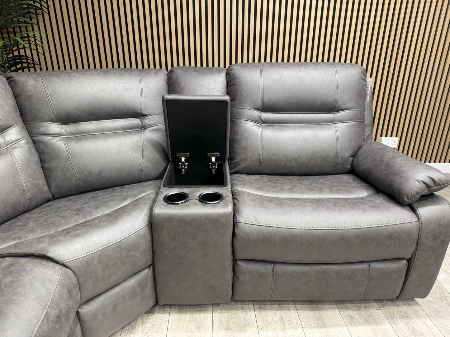 DFS Model Fabric Modular Corner Sofa + Console, Power Recliners - RRP £2,599