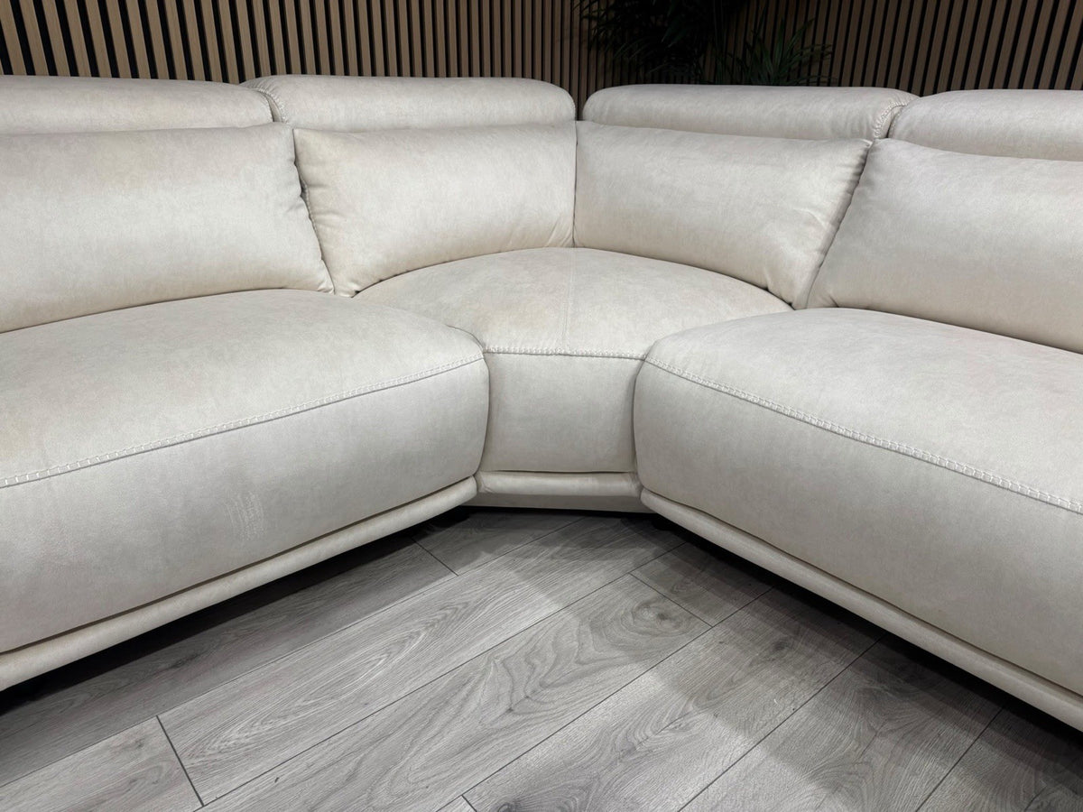 ScS GATTOLINO Fabric Power Recliner Corner Sofa, Manual Head Tilt - RRP £2,999