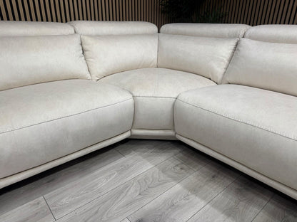 ScS GATTOLINO Fabric Power Recliner Corner Sofa, Manual Head Tilt - RRP £2,999